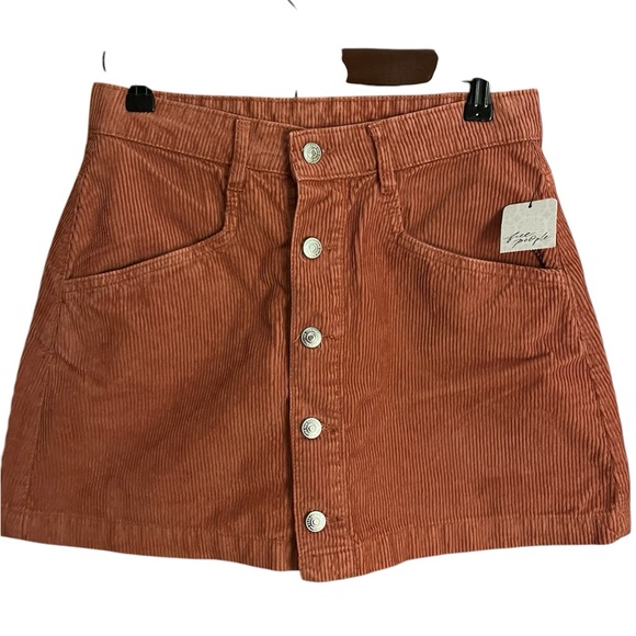 Free People Ray corduroy mini skirt NWT - Picture 4 of 12